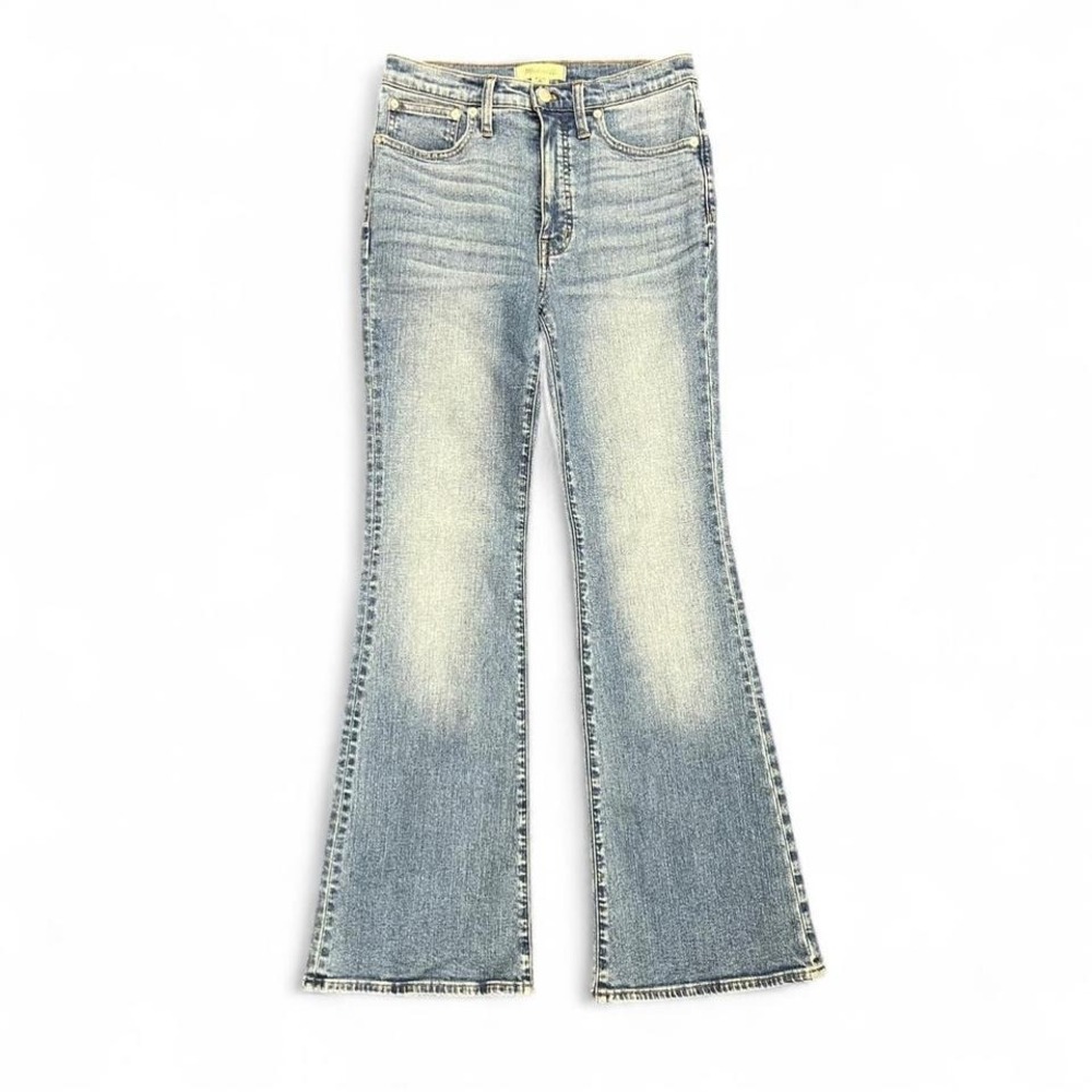 Madewell Skinny Flare Jeans Size 27 High Rise Light Wash Bootcut Denim Women